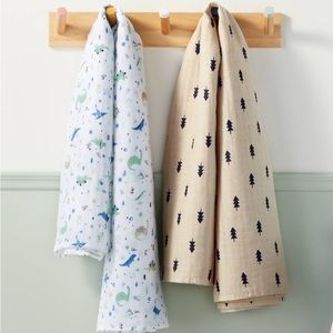 Cloud Island Muslin Swaddle Blankets